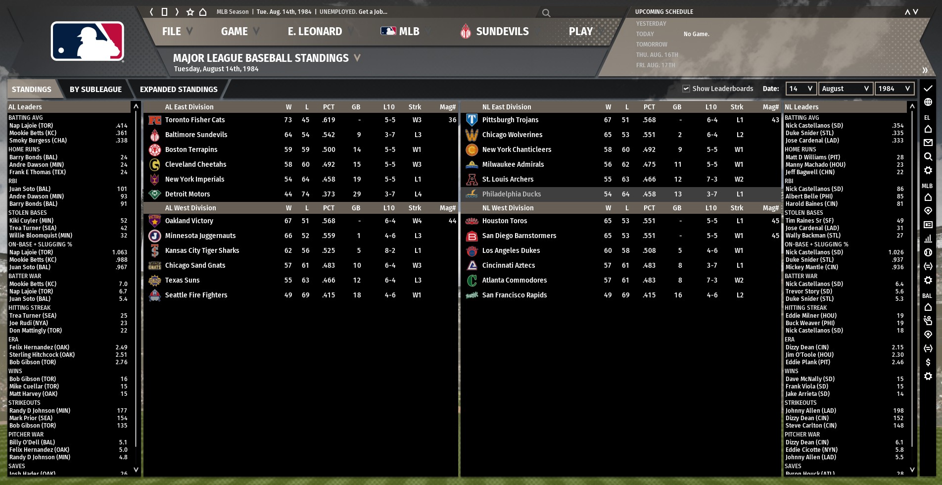 132 Random Debut League - 2024- (est 2019) - Page 29 - OOTP Developments  Forums