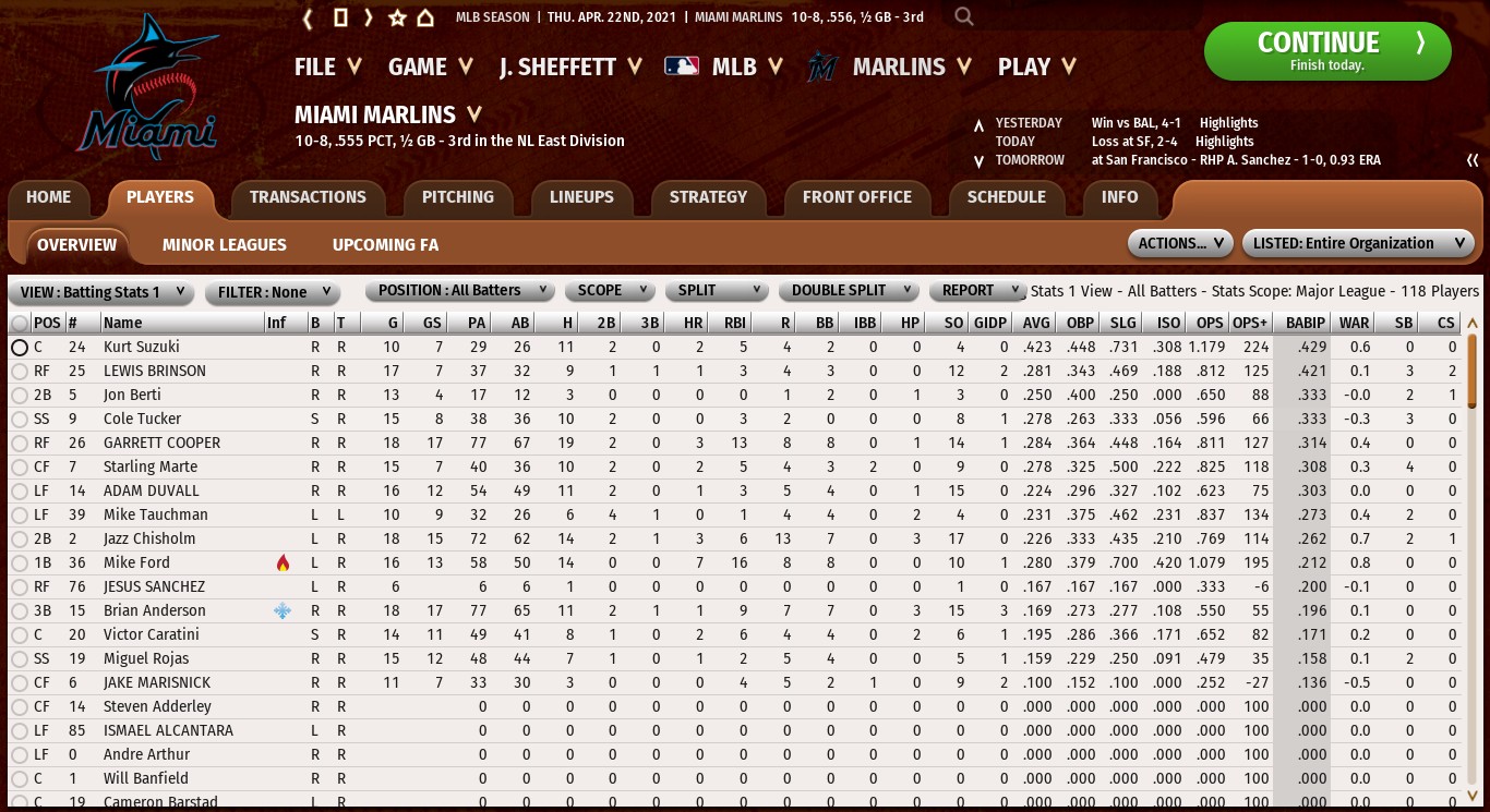 Name:  11 MIA APR22 LOOK AT HOW MANY PLAYERS HAVE EXTREMELY LOW BABIPS. THE GAME IS SIMPLY UN.****ING.P.jpg
Views: 1310
Size:  324.6 KB