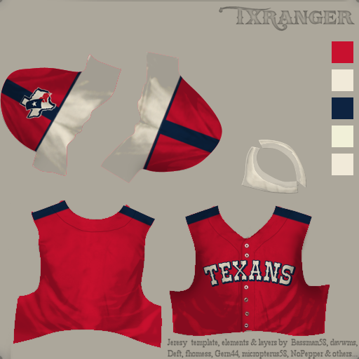 My pitch for the uniform redesign, Oiler Blue on Battle Red (redone because  the version I did with PicsArt looked bad) : r/Texans