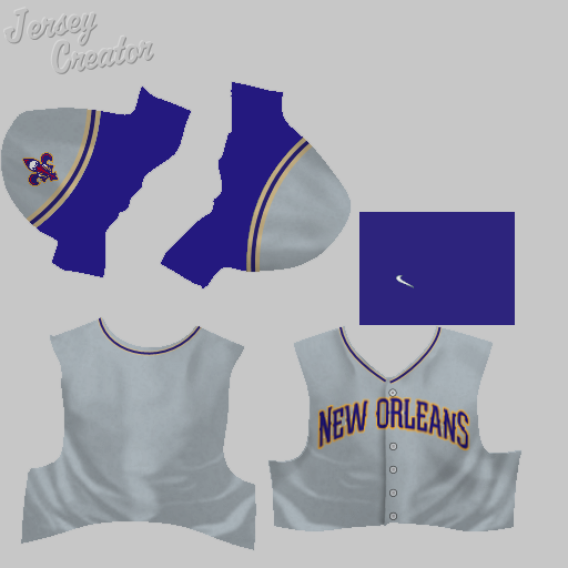 New Orleans Pelicans Recolor/Rebrand Concept. Uniforms + Courts